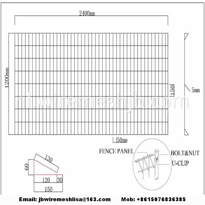 Galvanized Rolltop Fence/BRC Fence/Pool Fence